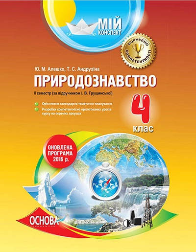 Природознавство 4 кл.2 сем (за підручником І. В. Грущинської) 2018 (Мій конспект)2018 Природознавство 4 кл.2 сем (за підручником І. В. Грущинської) 2018 (Мій конспект)2018