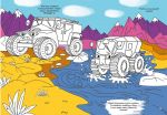 Перша кольорова розмальовка з розвивальними завданнями. Малюємо техніку. Изображение №2