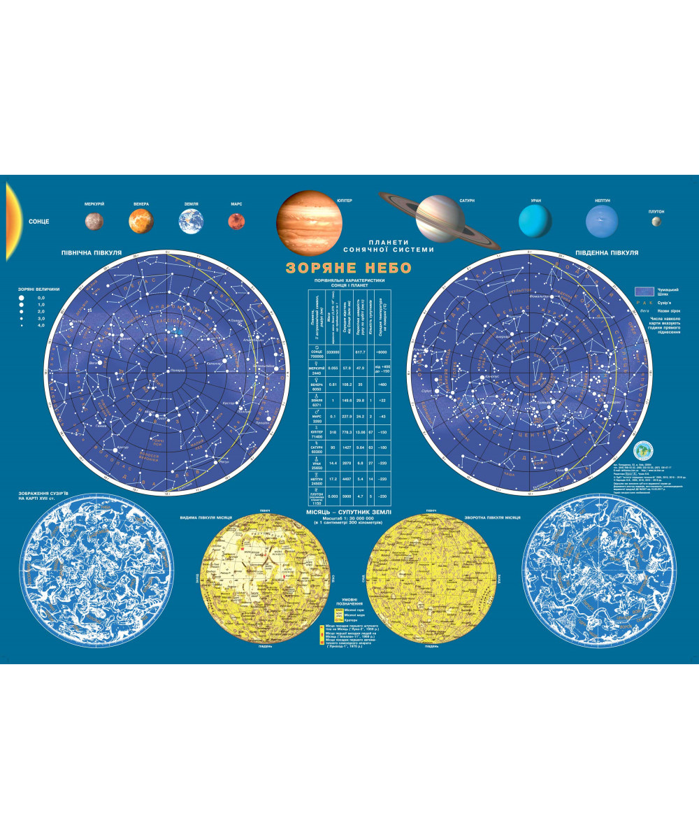 Зоряне небо А2(ламінована) Зоряне небо А2(ламінована)