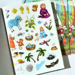 Розмалюй Біблію. Розмальовка + наліпки. Зображення №2