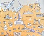 Моя Україна . Розкладна карта-розмальовка. Зображення №6