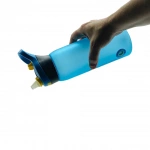 Пляшка для води CASNO 750 мл KXN-1210 Блакитна з соломинкою. Изображение №2