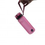 Пляшка для води CASNO 850 мл KXN-1183 Рожева + металевий вінчик. Изображение №7