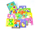 Мозаїка 7305 Весела Мозаїка FUN GAME, 22 різнокольорових елемента, 12 платформ з малюнками, в коробці. Зображення №2