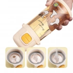 Пляшка для води CASNO 690мл KXN-1219 Зелена (Зебра) з соломинкою. Зображення №6