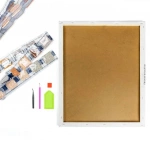 Алмазна мозаїка Зацікавлений сірий кіт 50х50 см GA0004. Изображение №2