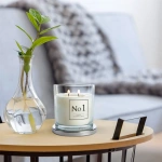 Ароматична свічка Bispol в скляному свічнику з металевою кришкою  Premium Fragranced Candle №1 (snp100-001). Зображення №5