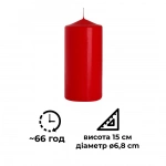 Свічка циліндрична Bispol Червона (sw70/150-030). Зображення №2