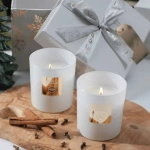 Ароматична свічка Aroma Home Merry Christmas - Апельсин і гвоздика 140 г. Зображення №1