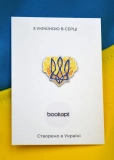 Пін (значок) Bookopt Квіти тризуб кольоровий. Изображение №3
