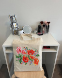 Екошопер Bookopt Петриківський розпис - Червоні квіти (BK4002). Зображення №4 Екошопер Bookopt Петриківський розпис - Червоні квіти (BK4002). Зображення №4