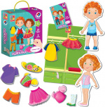 Гра настільна Vladi Toys магнітна одягалка. Олівер і Мія (VT3702-12). Зображення №1 Гра настільна Vladi Toys магнітна одягалка. Олівер і Мія (VT3702-12). Зображення №1