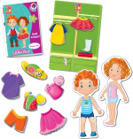 Гра настільна Vladi Toys магнітна одягалка. Олівер і Мія (VT3702-12). Зображення №2 Гра настільна Vladi Toys магнітна одягалка. Олівер і Мія (VT3702-12). Зображення №2