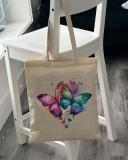 Екошопер Bookopt Кольорові метелики в любові бежевий (ВК4060). Зображення №6