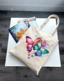 Екошопер Bookopt Кольорові метелики в любові бежевий (ВК4060). Зображення №8