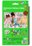 Набір для творчості Акварельний живопис Динозаври 14 аркушів 48 палітр Avenir СН231880. Зображення №1