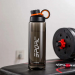 Пляшка для води CASNO KXN-1237 1500 мл чорна. Зображення №1