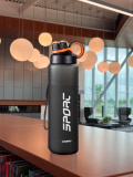 Пляшка для води CASNO KXN-1243 1000 мл чорна. Изображение №10