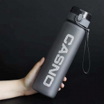 Пляшка для води CASNO KXN-1184 1050 мл сіра. Зображення №1