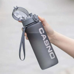 Пляшка для води CASNO KXN-1184 1050 мл сіра. Зображення №3