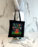 Екошопер BookOpt BK4084 YAYOI KUSAMA Квіти, чорний. Зображення №3