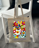 Екошопер BookOpt BK4092 Murakami - Квіти, бежевий. Зображення №6