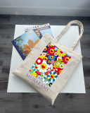 Екошопер BookOpt BK4092 Murakami - Квіти, бежевий. Зображення №8