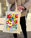 Екошопер BookOpt BK4092 Murakami - Квіти, бежевий. Зображення №9