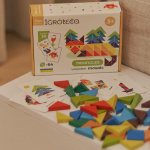 Дерев'яна трикутна мозаїка IGROTECO 64 деталі. Изображение №1