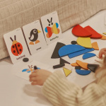 Дерев'яна фігурна мозаїка IGROTECO 30 елементів. Изображение №1