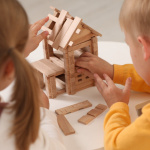 Дерев'яні конструктор IGROTECO Будиночок з верандою 102 деталі. Зображення №2