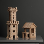 Дерев'яний конструктор IGROTECO Вежа 213 деталей. Зображення №2