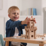 Дерев'яний конструктор IGROTECO Вежа 213 деталей. Зображення №4