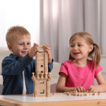 Дерев'яний конструктор IGROTECO Вежа 213 деталей. Зображення №5