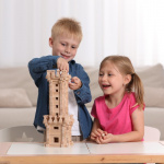 Дерев'яний конструктор IGROTECO Вежа 213 деталей. Зображення №6