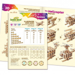 Дерев'яний конструктор IGROTECO Фантазія 60 деталей. Зображення №3