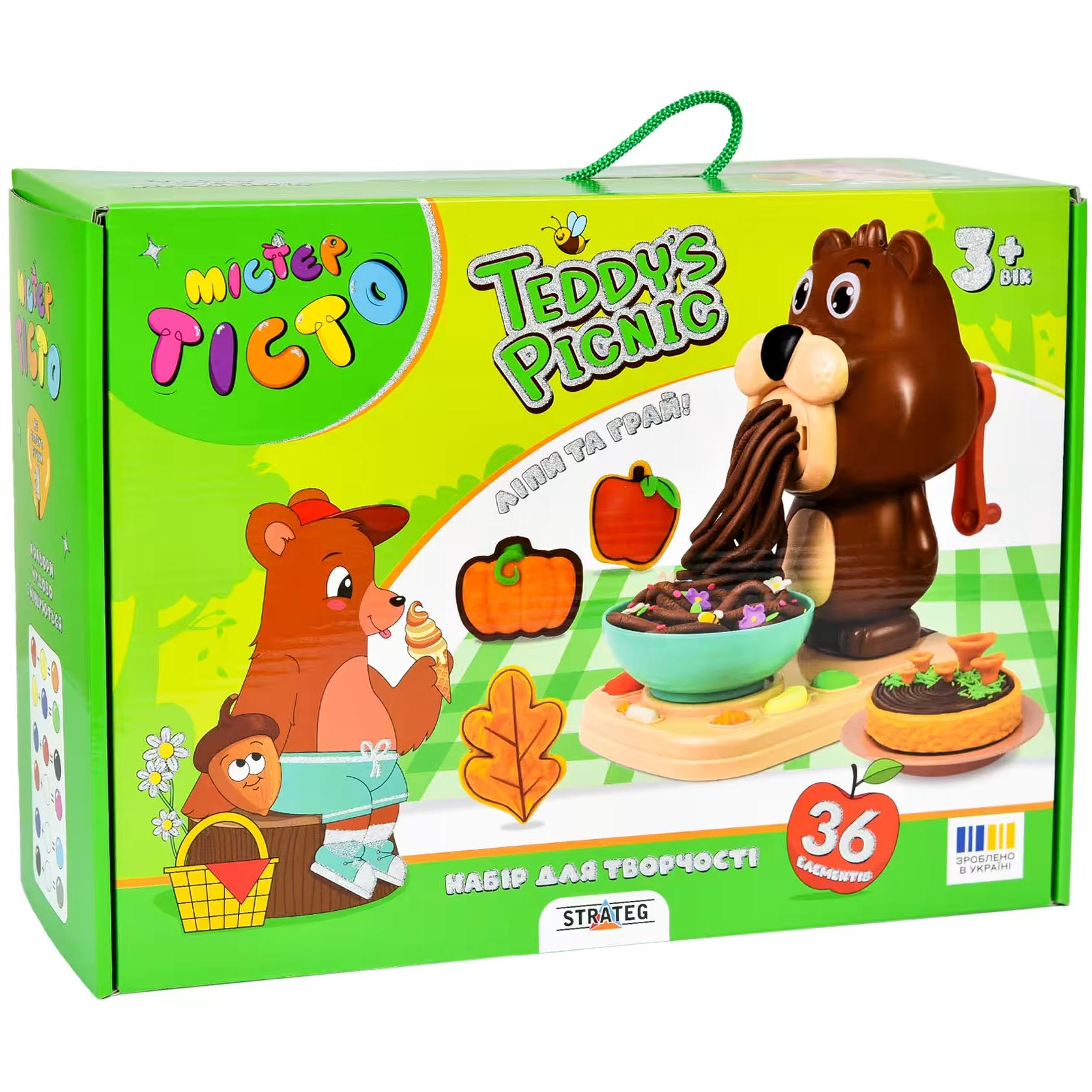 Набір для творчості Strateg Містер тісто Teddy`s Picnic 41033 Набір для творчості Strateg Містер тісто Teddy`s Picnic 41033