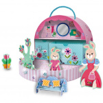 Набір для творчості Avenir Будинок Міс Банні ігровий бокс-скринька 5 фігурок 75 наліпок. Зображення №1