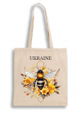 Екошопер BookOpt BK4099 Бджілка - символ Відродження, бежевий. Зображення №1