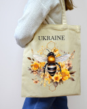 Екошопер BookOpt BK4099 Бджілка - символ Відродження, бежевий. Зображення №2