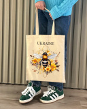 Екошопер BookOpt BK4099 Бджілка - символ Відродження, бежевий. Зображення №3