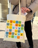 Екошопер BookOpt BK4101 Смайл бежевий. Зображення №9