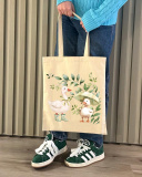 Екошопер BookOpt BK4103 Веселі Гусенята бежевий. Изображение №3