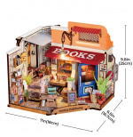 Конструктор 3D міні-будинок Robotime Rolife Bookstore DG164. Зображення №1 Конструктор 3D міні-будинок Robotime Rolife Bookstore DG164. Зображення №1