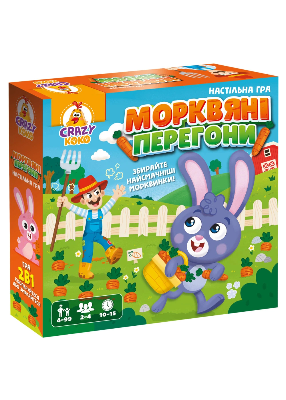 Морквяні перегони. Гра настільна маршрутна Vladi Toys VT8055-33 Морквяні перегони. Гра настільна маршрутна Vladi Toys VT8055-33