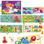 Гра розвиваюча Vladi Toys Busy Book Для дівчат VT1310-09 з липучками. Зображення №2