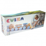 Дерев'яна іграшка Cubika Поїзд Веселковий експрес LP-8 15900. Зображення №1