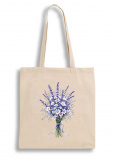 Екошопер BookOpt BK4105 Лавандовий букет бежевий. Зображення №1