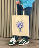 Екошопер BookOpt BK4105 Лавандовий букет бежевий. Зображення №3