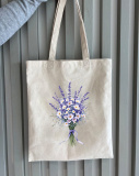 Екошопер BookOpt BK4105 Лавандовий букет бежевий. Зображення №5